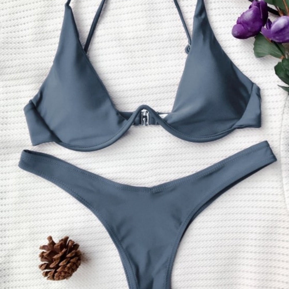 grey bikini